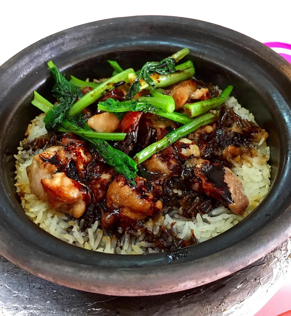 Claypot rice — Photographed in Singapore
