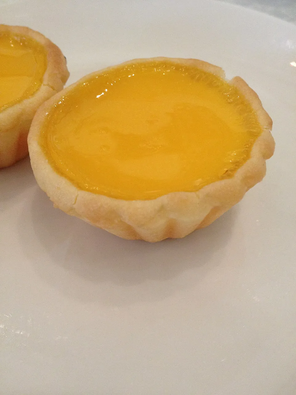 Egg tart — Photographed in Singapore