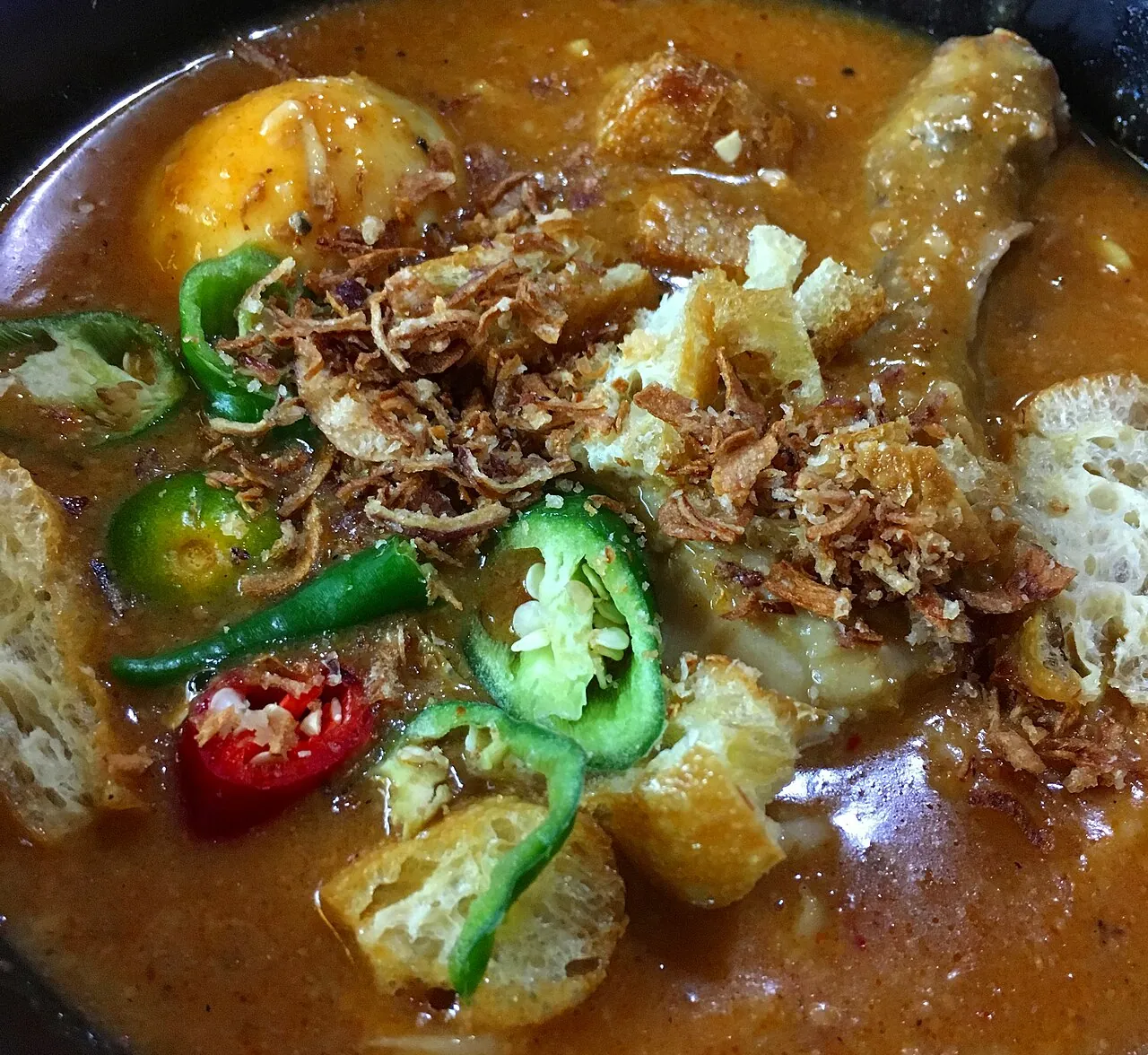 Mee rebus — Photographed in Singapore
