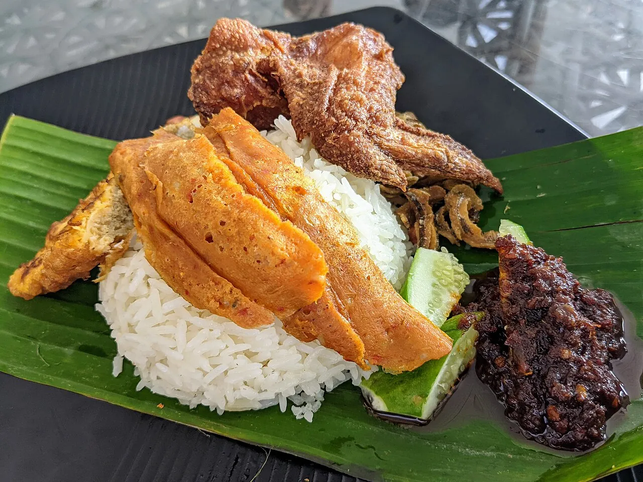 Nasi lemak — Photographed in Singapore