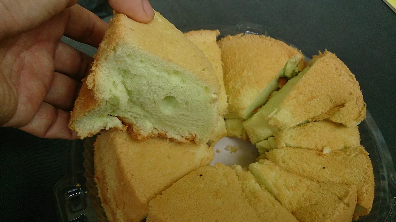 Pandan cake — Photo location not recorded