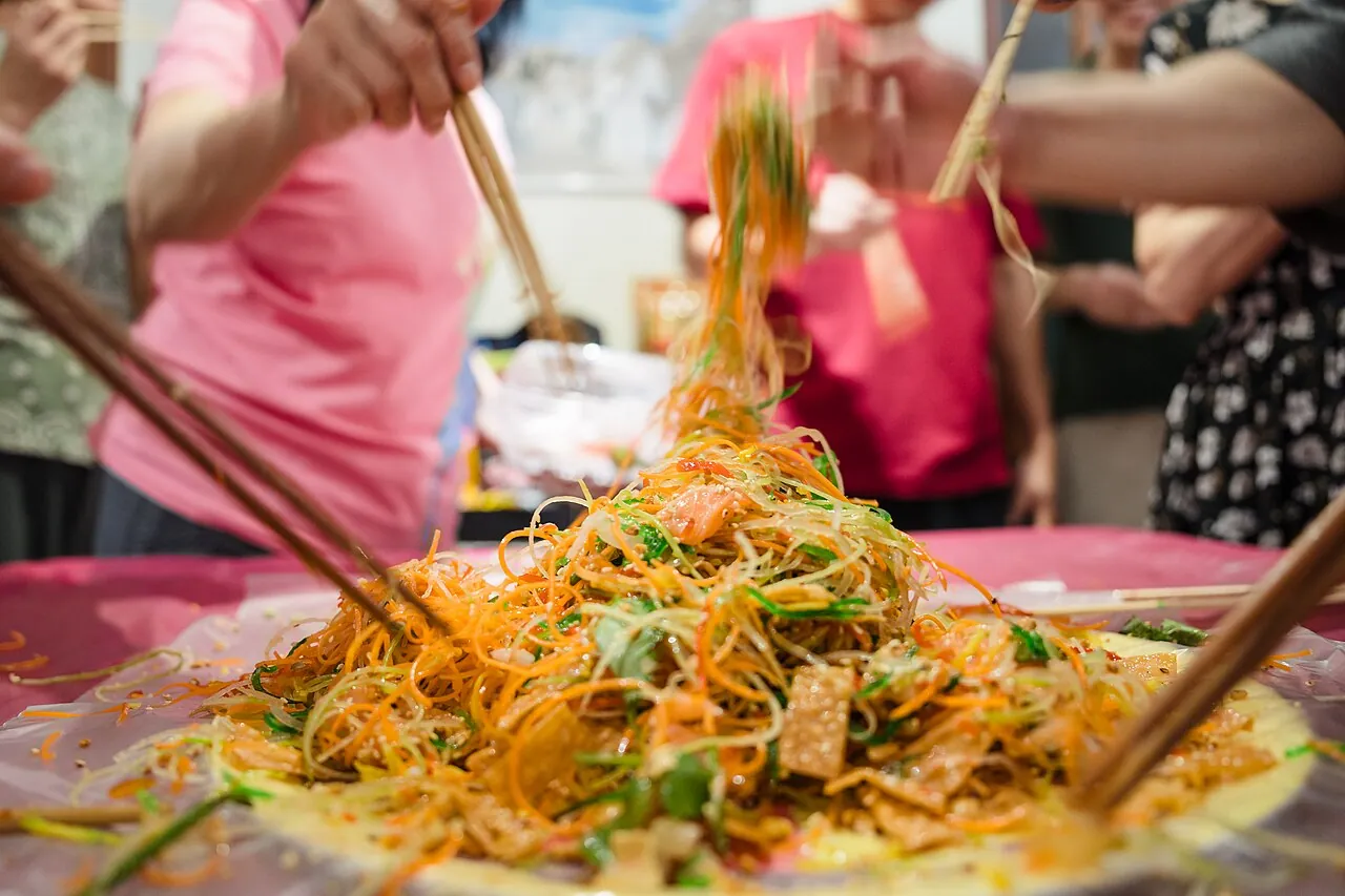 Yu sheng — Photographed in Singapore
