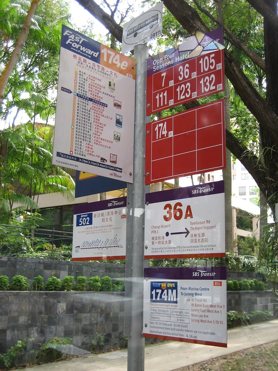 Bus stop — Photographed in Singapore