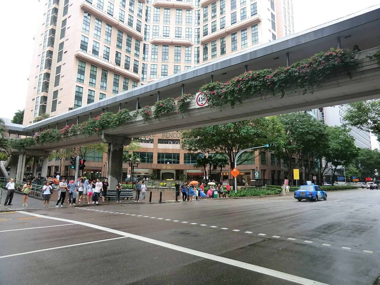 Overhead bridge — Photographed in Singapore