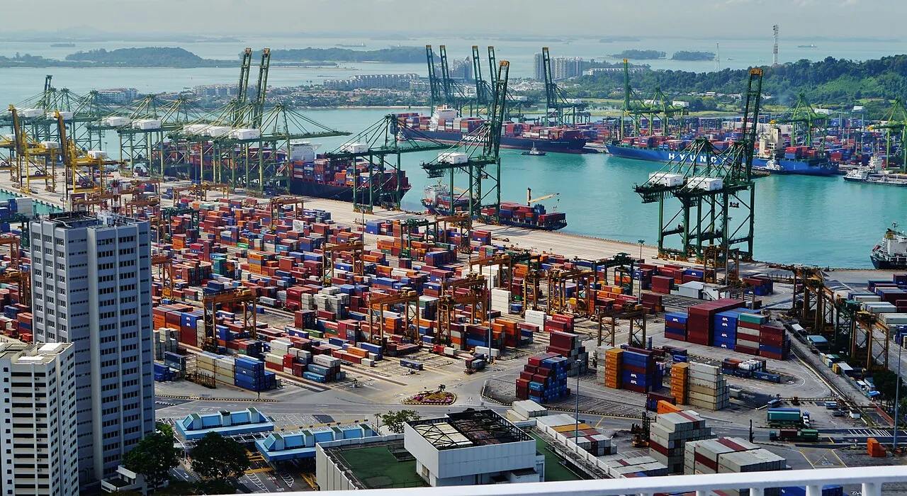 Container port — Photographed in Singapore