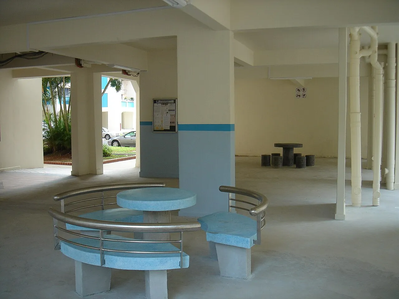 Void deck — Photographed in Singapore