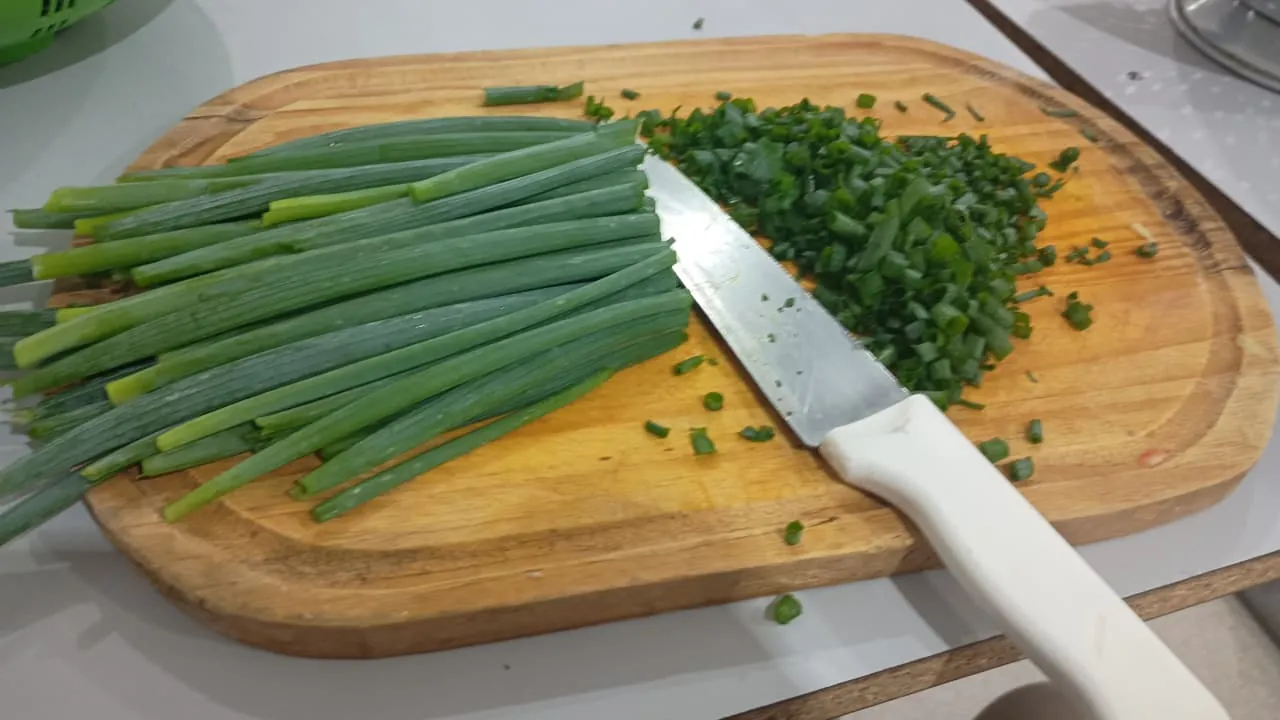Chopping vegetables — Photo location not recorded