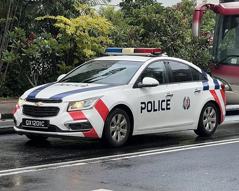 Police car — Photographed in Singapore
