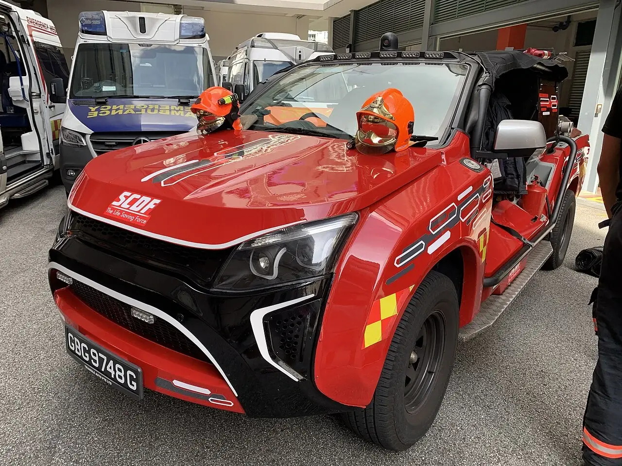 fire engine — Photographed in Singapore