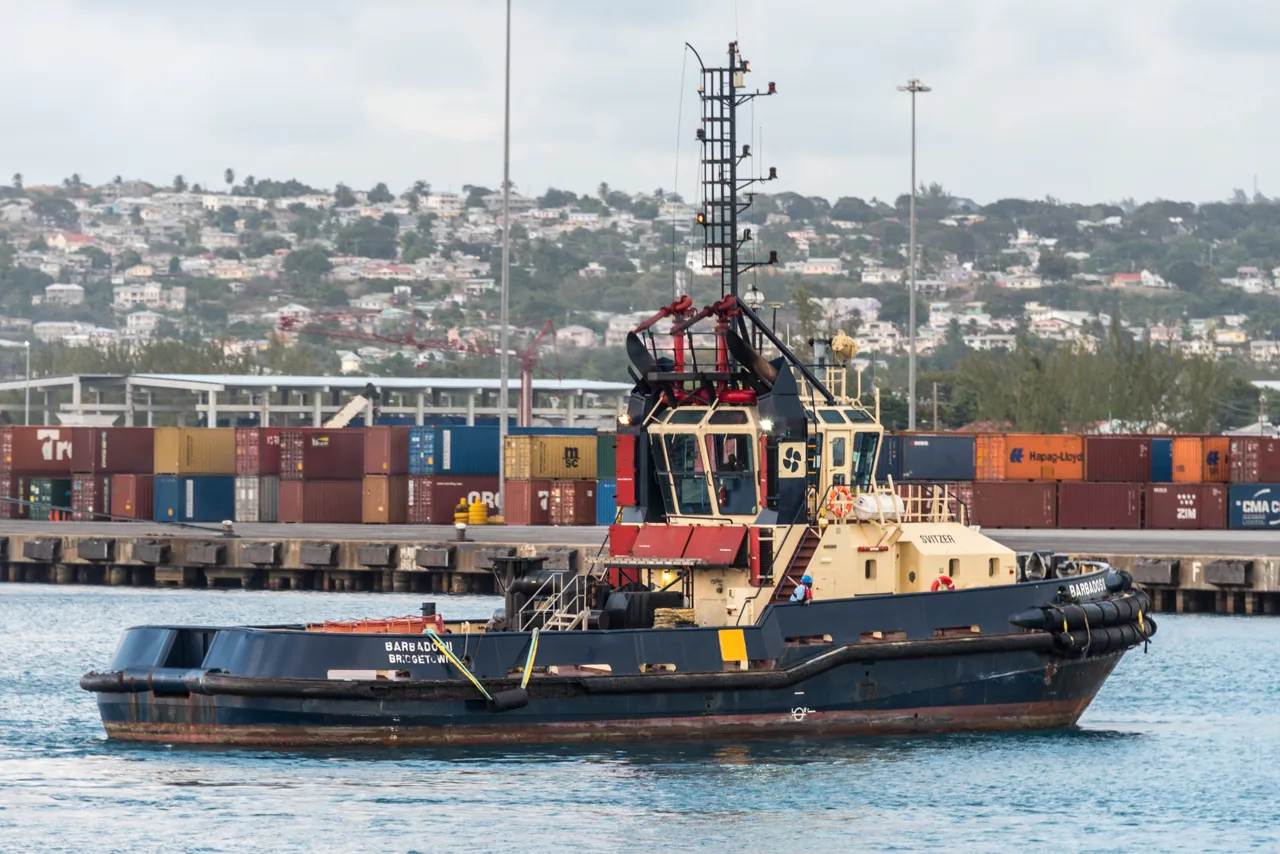 The tugboat Barbados II in Bridgetown, Barbados.
